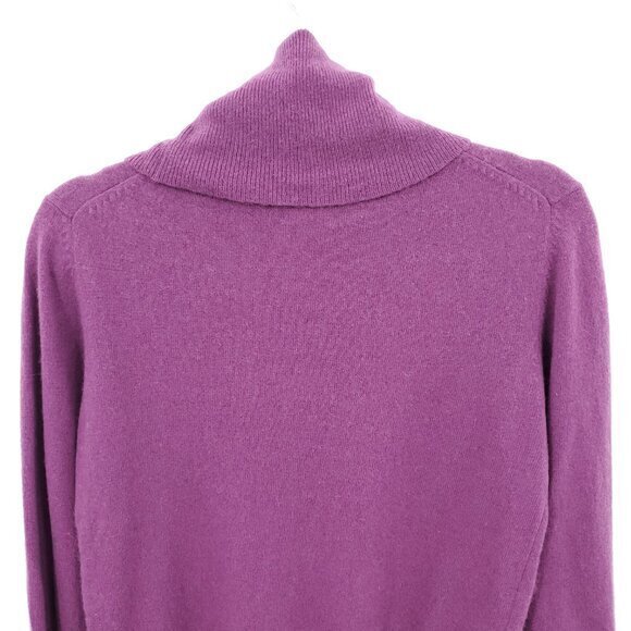 VTG 90s Fenn Wright Manson 100% Cashmere Turtleneck Sweater 40/M Purple - Picture 10 of 16